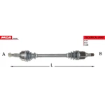 MGA Ön Aks (Sol) – 70245 / OEM 8200725499