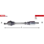 MGA Ön Aks (Sol) – 70253 / OEM 3272W8