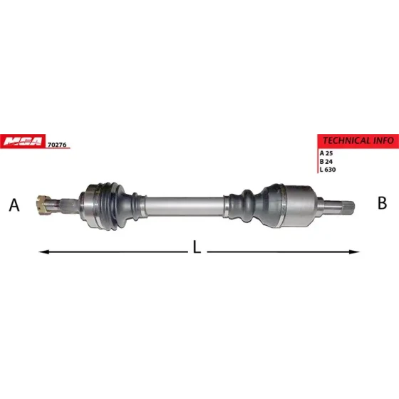 MGA Ön Aks (Sol) – 70276 / OEM 32728W ürün görseli