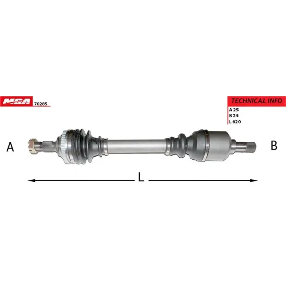 MGA Ön Aks (Sol) – 70285 / OEM 32721P ürün görseli