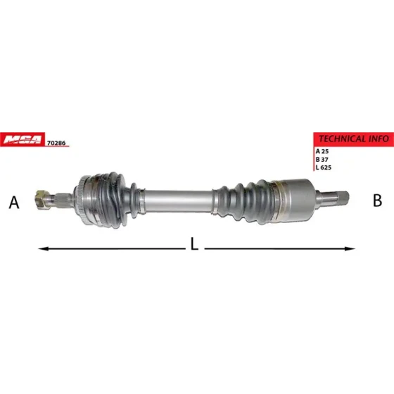 MGA Ön Aks (Sol) – 70286 / OEM 32725P ürün görseli