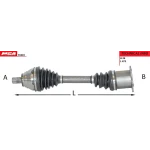 MGA Ön Aks (Sol) – 70381 / OEM 1K0407271NT