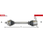 MGA Ön Aks (Sol) – 70391 / OEM 8D0407271BC