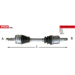 MGA Ön Aks (Sol) – 70509 / OEM 3815A307