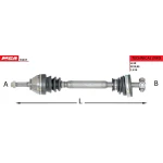 MGA Ön Aks (Sol) – 70537 / OEM 8201074123