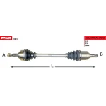 MGA Ön Aks (Sol) – 70821 / OEM 391016204R