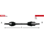 MGA Ön Aks (Sol) – 70951 / OEM 39101BC600