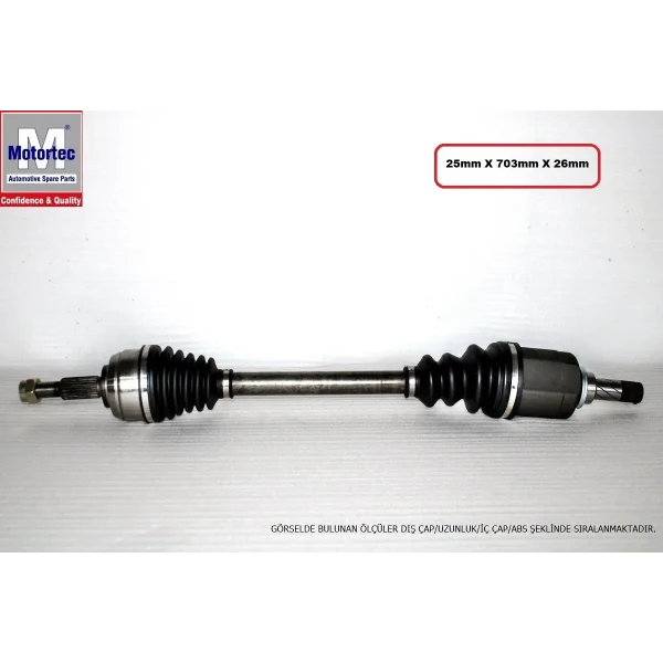 Motortec Ön Aks (Sol) – RNT0610 / OEM 391016491R