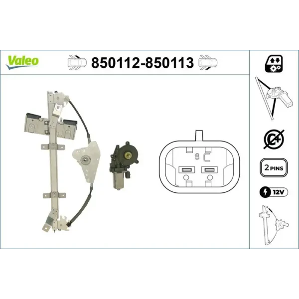 Valeo Ön Cam Krikosu (Sol) – 850112 / OEM 1547734