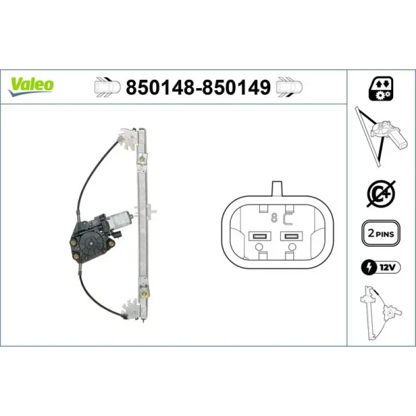 Valeo Ön Cam Krikosu (Sol) – 850148 / OEM 46559812