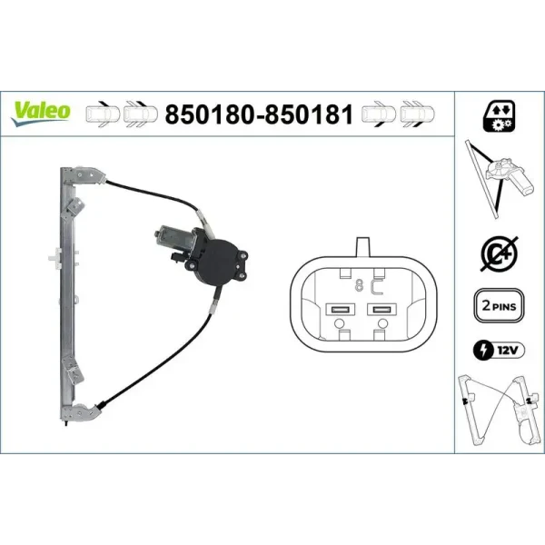 Valeo Ön Cam Krikosu (Sol) – 850180 / OEM 51846385