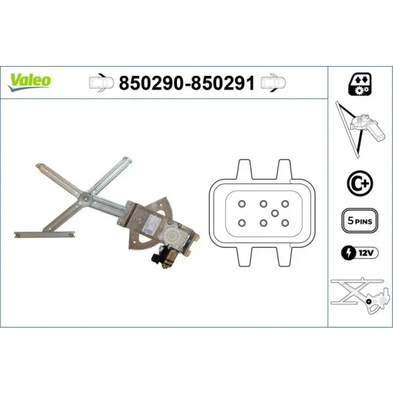Valeo Ön Cam Krikosu (Sol) – 850290 ürün görseli