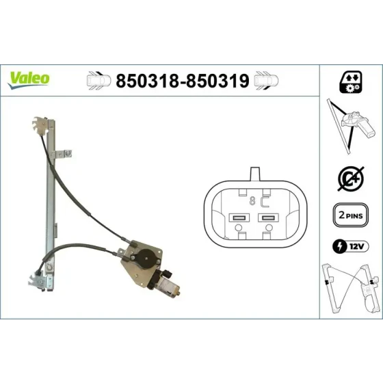 Valeo Ön Cam Krikosu (Sol) – 850318 ürün görseli