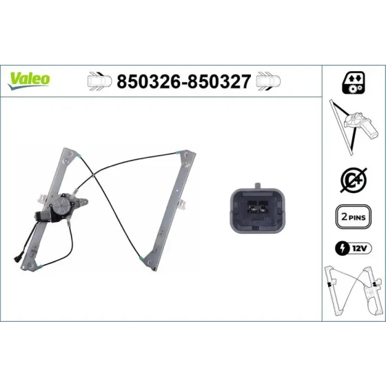 Valeo Ön Cam Krikosu (Sol) – 850326 / OEM 9221G0 ürün görseli