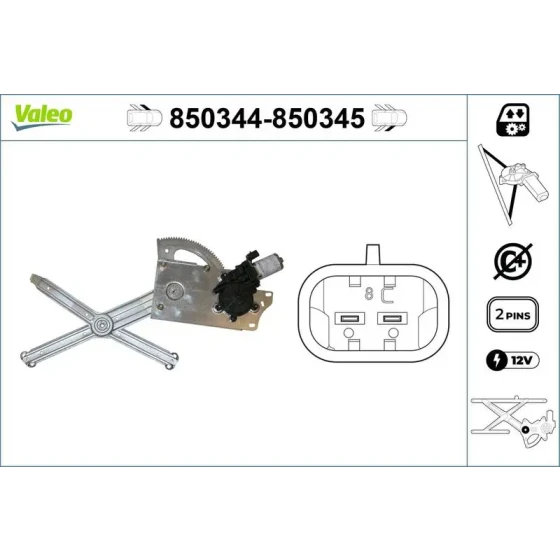 Valeo Ön Cam Krikosu (Sol) – 850344 / OEM 7701367867 ürün görseli
