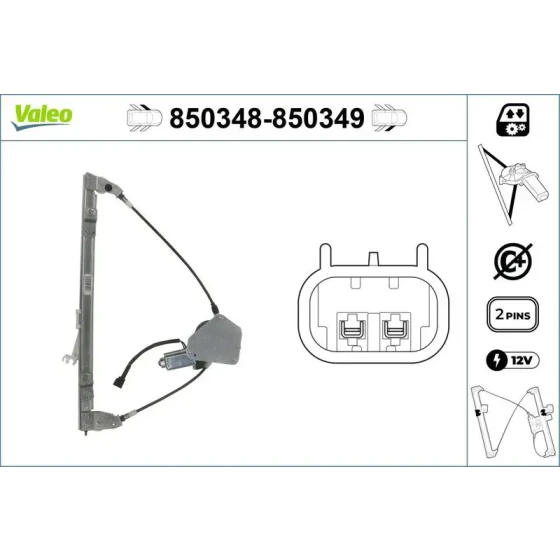 Valeo Ön Cam Krikosu (Sol) – 850348 / OEM 7700834347 ürün görseli