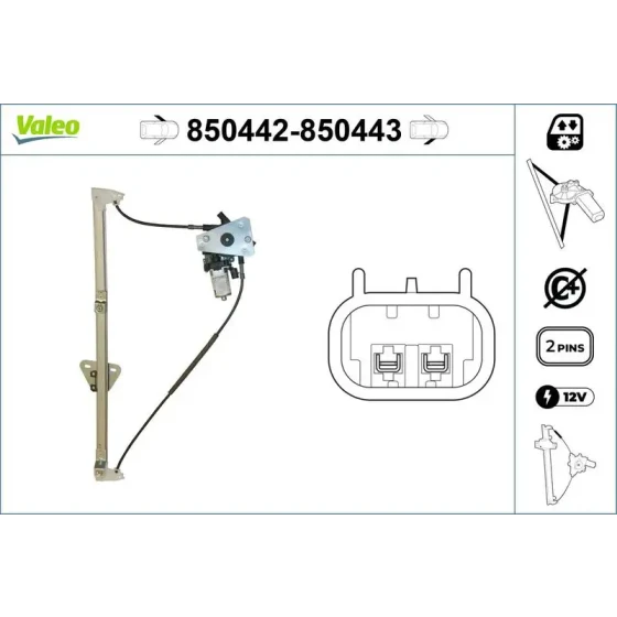 Valeo Ön Cam Krikosu (Sol) – 850442 / OEM 701837461A ürün görseli