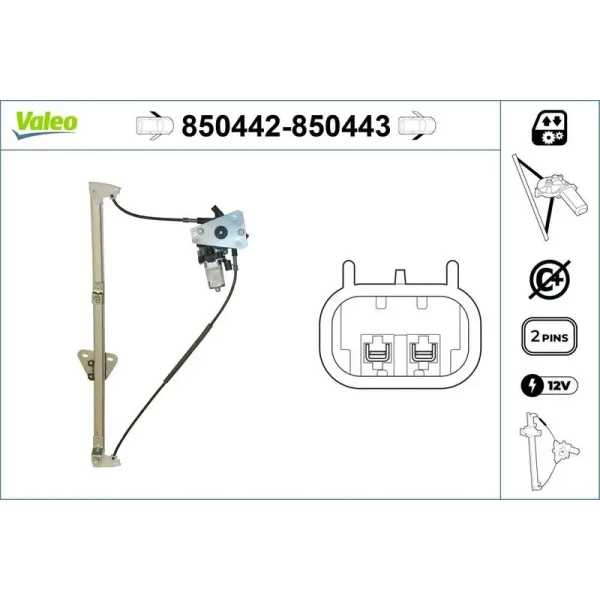 Valeo Ön Cam Krikosu (Sol) – 850442 / OEM 701837461A