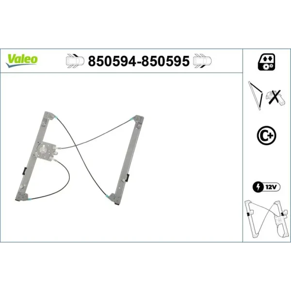 Valeo Ön Cam Krikosu (Sol) – 850594 / OEM 8200485194