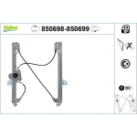 Valeo Ön Cam Krikosu (Sol) – 850698 / OEM 8201010926