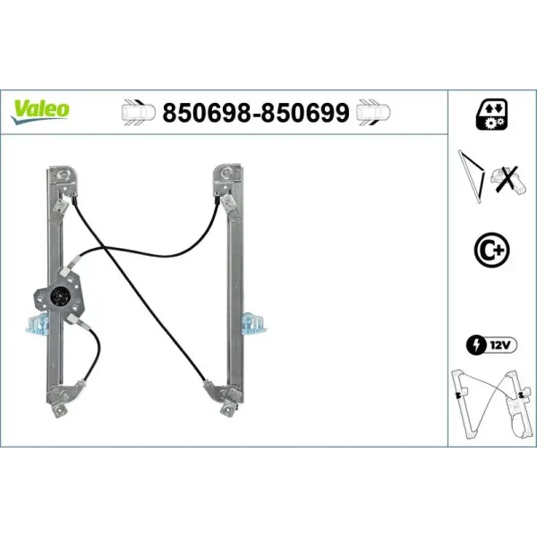 Valeo Ön Cam Krikosu (Sol) – 850698 / OEM 8201010926