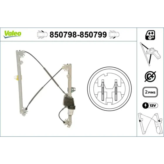 Valeo Ön Cam Krikosu (Sol) – 850798 / OEM 8200075940 ürün görseli