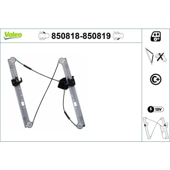 Valeo Ön Cam Krikosu (Sol) – 850818 / OEM 51333448249 ürün görseli
