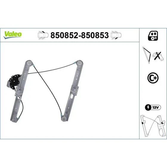 Valeo Ön Cam Krikosu (Sol) – 850852 / OEM 51338212097 ürün görseli
