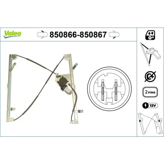 Valeo Ön Cam Krikosu (Sol) – 850866 ürün görseli