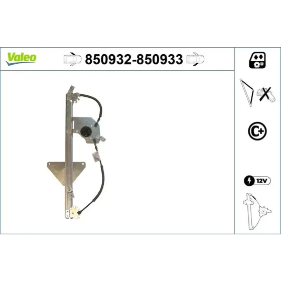 Valeo Ön Cam Krikosu (Sol) – 850932 / OEM 9802389280 ürün görseli