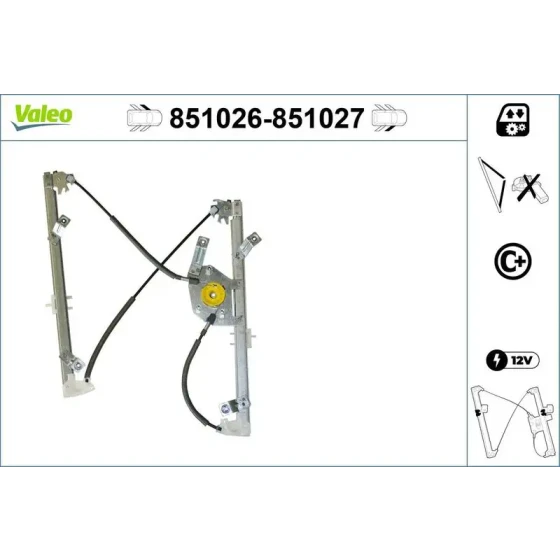 Valeo Ön Cam Krikosu (Sol) – 851026 / OEM 140321 ürün görseli