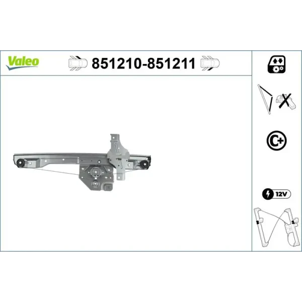 Valeo Ön Cam Krikosu (Sol) – 851210 / OEM 9673153280