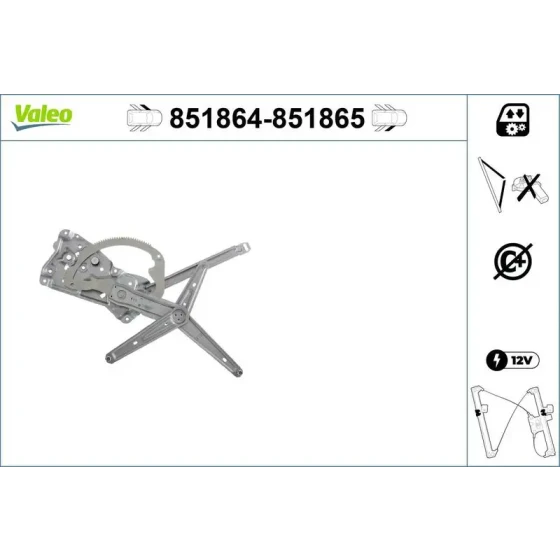 Valeo Ön Cam Krikosu (Sol) – 851864 / OEM 51331977609 ürün görseli