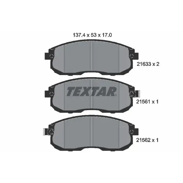 TEXTAR Ön Fren Balatası – 2156101