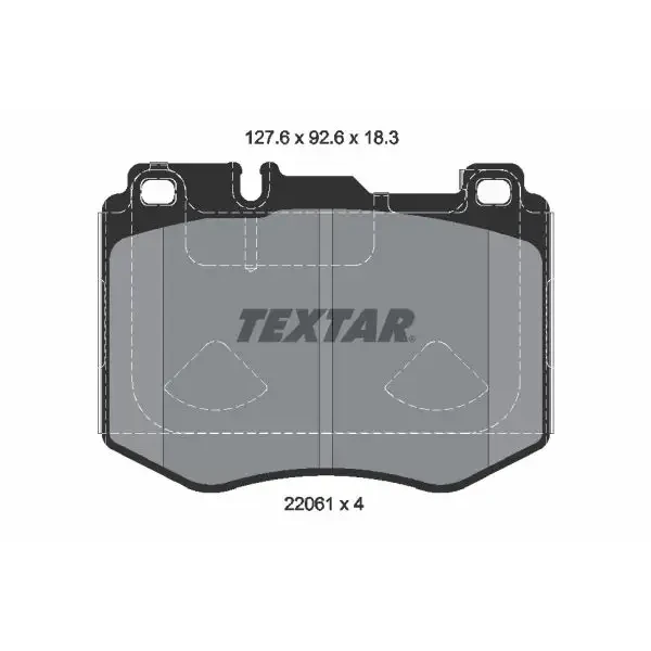 TEXTAR Ön Fren Balatası – 2206103