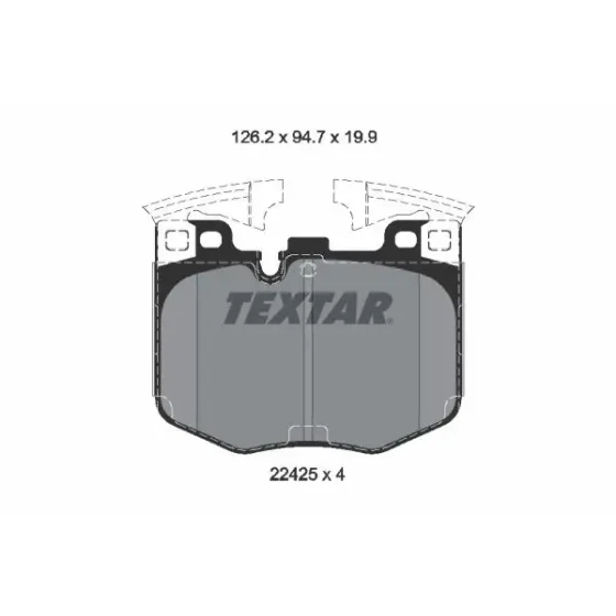 TEXTAR Ön Fren Balatası – 2242501 ürün görseli