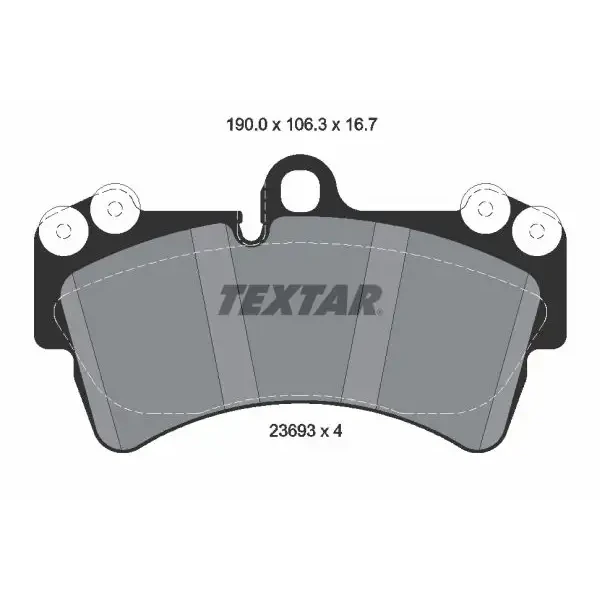 TEXTAR Ön Fren Balatası – 2369302