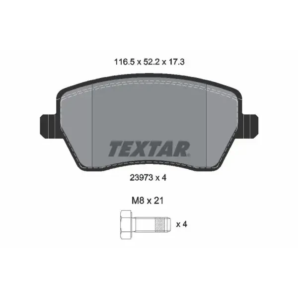 TEXTAR Ön Fren Balatası – 2397301