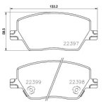 Hattat Ön Fren Balatası – 3032452 / OEM 77367628