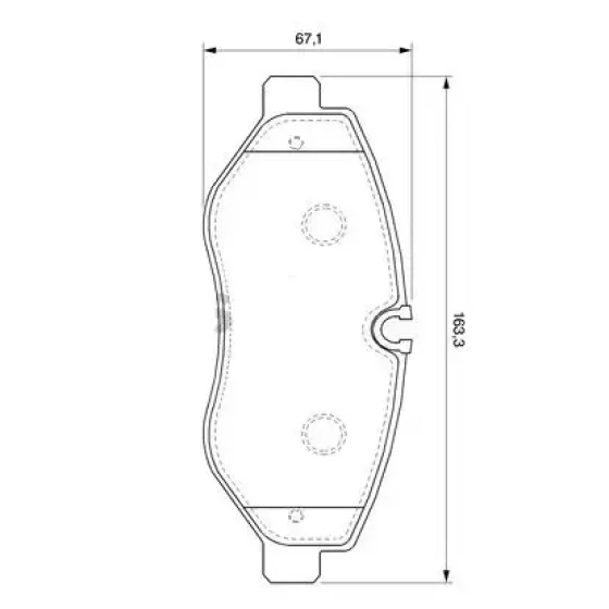 MGA Ön Fren Balatası – 55215 / OEM 2E0698151B ürün görseli