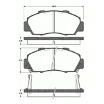 MGA Ön Fren Balatası – 55308 / OEM 45022SS0G02