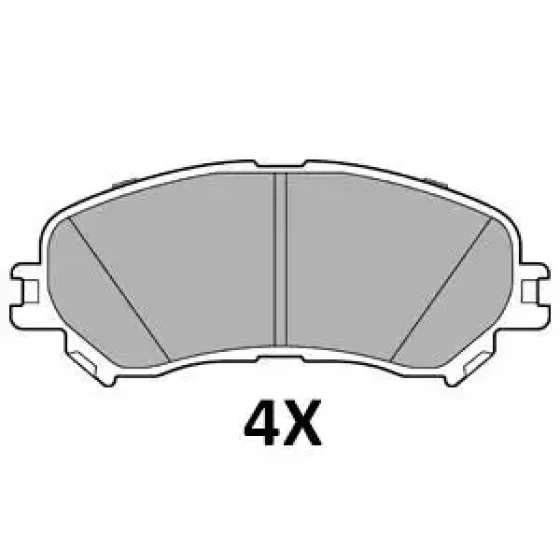 MGA Ön Fren Balatası – 55668 / OEM 410606124R ürün görseli