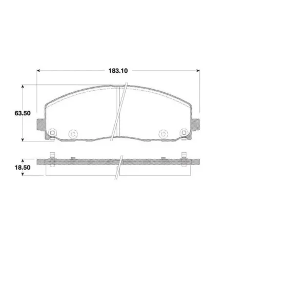 MGA Ön Fren Balatası – 55727 / OEM K68144163AA ürün görseli