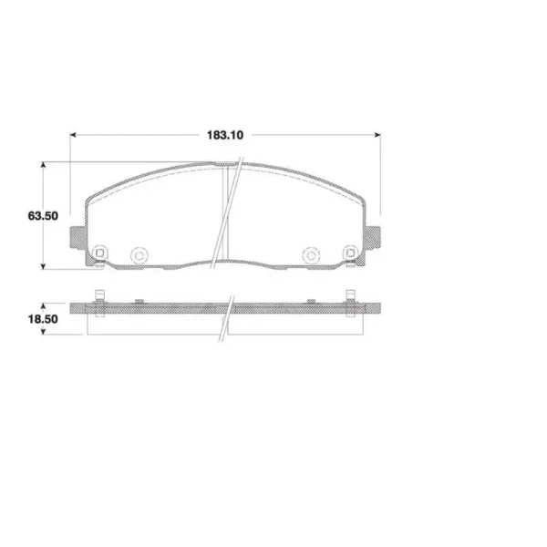 MGA Ön Fren Balatası – 55727 / OEM K68144163AA
