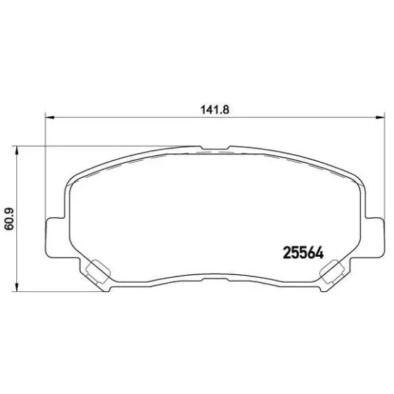 MGA Ön Fren Balatası – 55734 / OEM K0Y13328Z ürün görseli