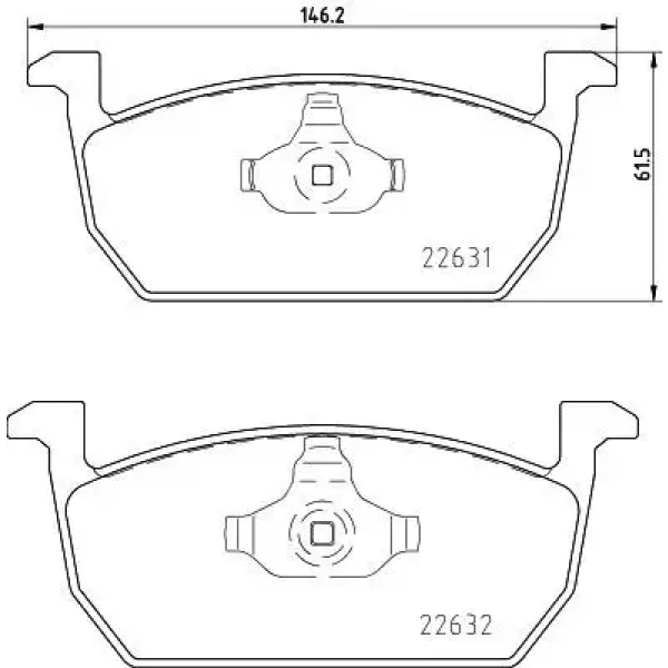 MGA Ön Fren Balatası – 55744 / OEM 2Q0698151B