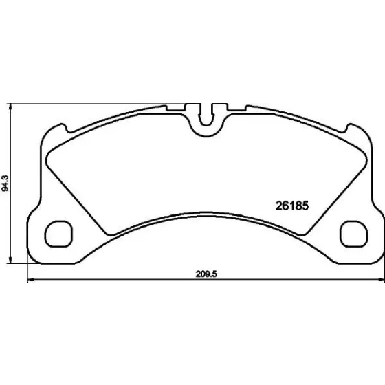 MGA Ön Fren Balatası – 55778 / OEM 95B698151G ürün görseli
