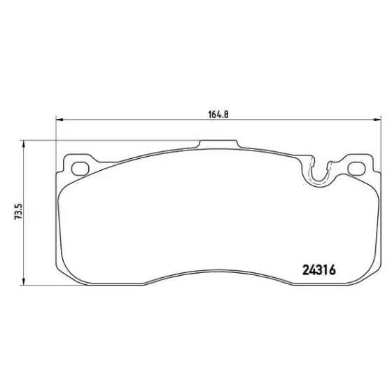 MGA Ön Fren Balatası – 56270 / OEM 34116797860 ürün görseli