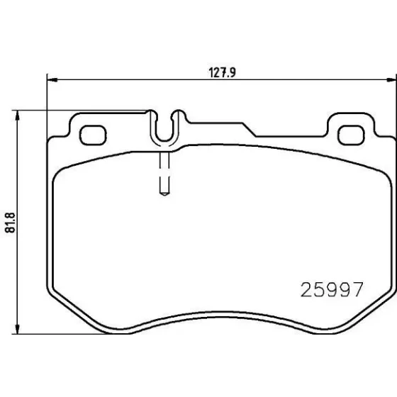 MGA Ön Fren Balatası – 56324 / OEM A0084201720 ürün görseli