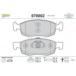 Valeo Ön Fren Balatası – 670002 / OEM 8671016701